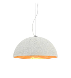 Lampe suspendue Blanc et doré Ø50 cm E27