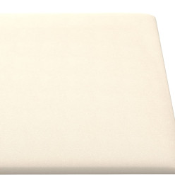 Panneaux muraux 12 pcs Crème 30x30 cm Velours 1,08 m²