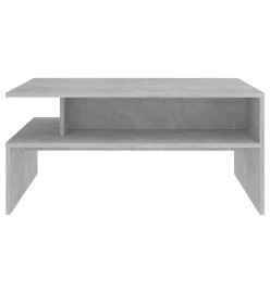 Table basse Gris béton 90x60x42,5 cm Aggloméré