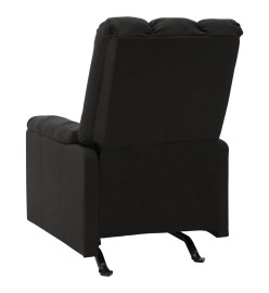 Fauteuil de massage inclinable Noir Tissu