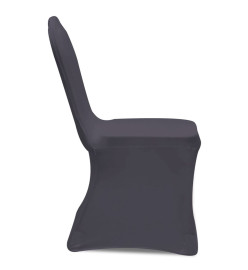 Housse de chaise extensible 4 pcs Anthracite
