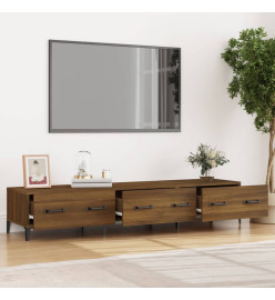 Meuble TV Chêne marron 150x34,5x30 cm Bois d'ingénierie