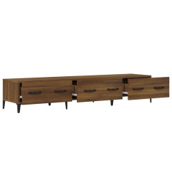 Meuble TV Chêne marron 150x34,5x30 cm Bois d'ingénierie