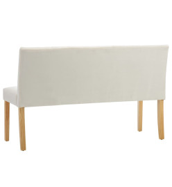 Banc 140 cm Crème Velours