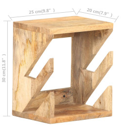 Support mural de planche à roulettes 25x20x30 cm Bois manguier