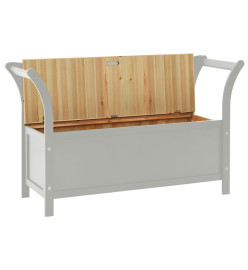 Banc Gris 107x45x75,5 cm Bois de sapin solide