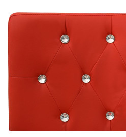 Banc 110 cm Rouge Similicuir