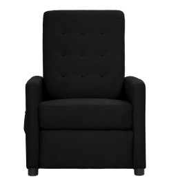 Fauteuil électrique de massage Noir Tissu