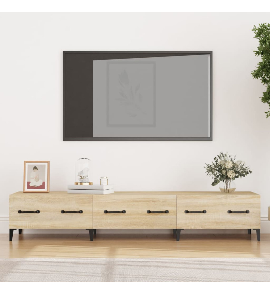 Meuble TV Chêne sonoma 150x34,5x30 cm Bois d'ingénierie