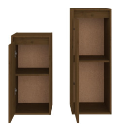 Meubles TV 2 pcs Marron miel Bois massif de pin