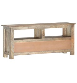 Meuble TV 110x30x50 cm Bois massif de manguier