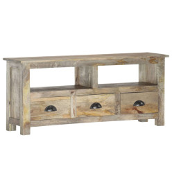 Meuble TV 110x30x50 cm Bois massif de manguier