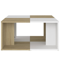 Tables basses 4 pcs Blanc et chêne Sonoma 33x33x33 cm Aggloméré