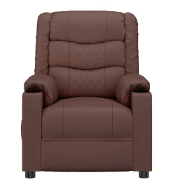 Fauteuil de massage électrique Marron Similicuir