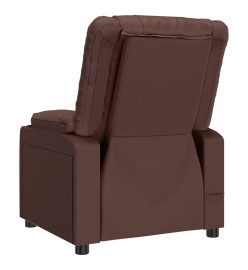 Fauteuil de massage électrique Marron Similicuir