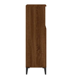 Armoire de bain chêne marron 30x30x100 cm bois d'ingénierie