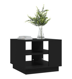 Table basse Noir 55x55x43 cm Aggloméré