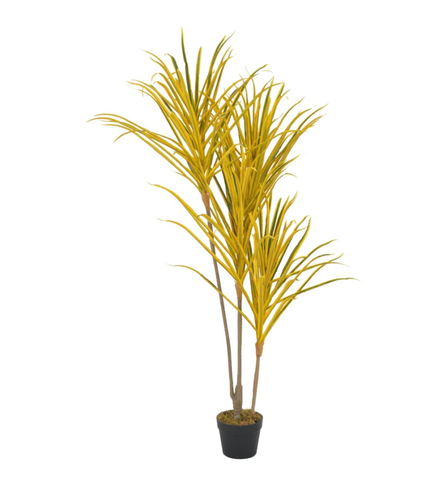 Plante artificielle avec pot Dracaena Jaune 125 cm