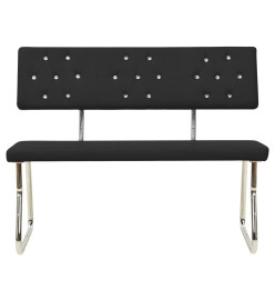 Banc 110 cm Noir Similicuir