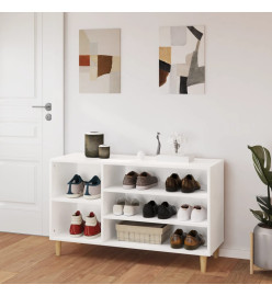 Armoire à chaussures Blanc 102x36x60 cm Bois d'ingénierie