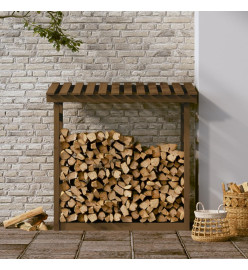 Support bois de chauffage Marron miel 108x64,5x110 cm Bois pin