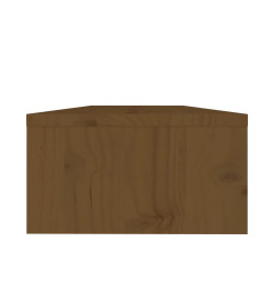 Support de moniteur Marron miel 50x24x13 cm Bois de pin solide