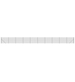 Clôture en treillis métallique et ancrage anthracite 2,2x25 m