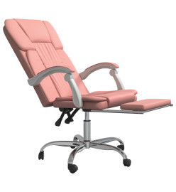 Fauteuil inclinable de bureau Rose Similicuir