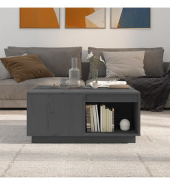 Table basse Gris 80x81x36,5 cm Bois massif de pin