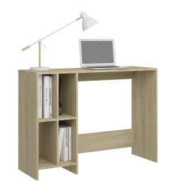 Bureau d'ordinateur portable Chêne 102,5x35x75 cm Aggloméré