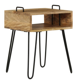 Table de chevet Bois de manguier massif 40 x 34 x 47 cm