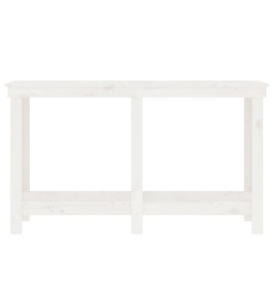 Banc de travail Blanc 140x50x80 cm Bois de pin massif