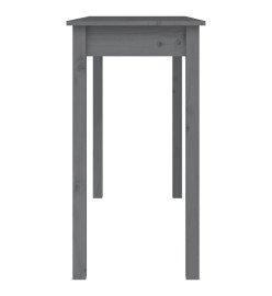 Table console Gris 110x40x75 cm Bois massif de pin