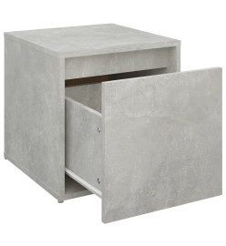 VidaXL Tiroir boîte Gris béton 40,5x40x40 cm Bois d'ingénierie