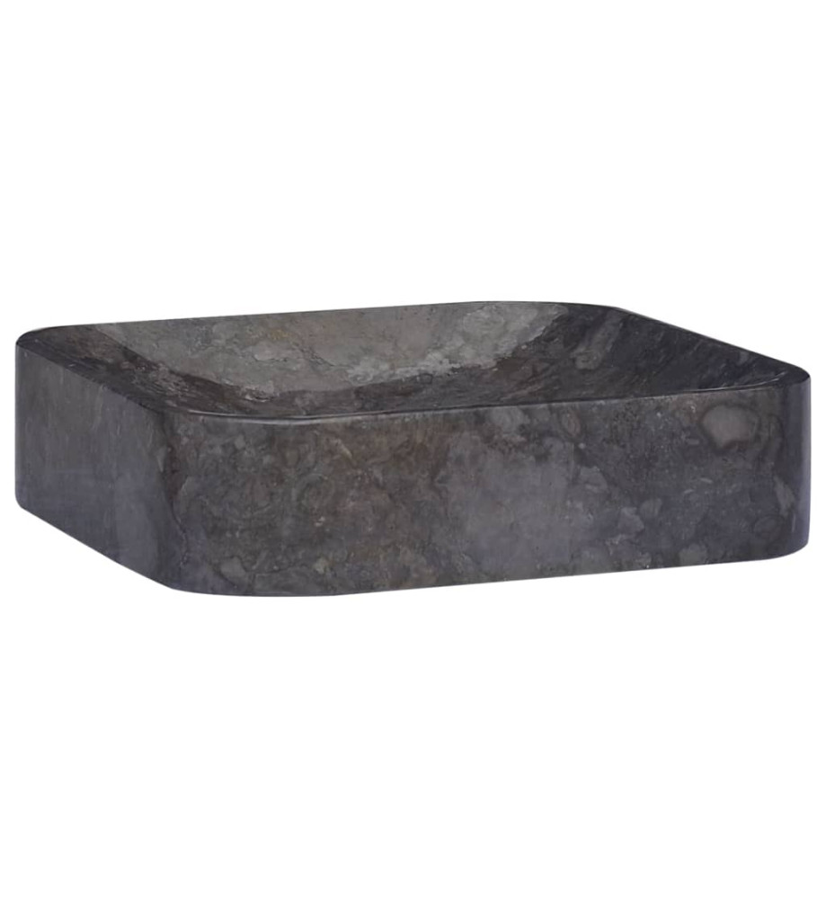 Lavabo Noir 40x40x10 cm Marbre