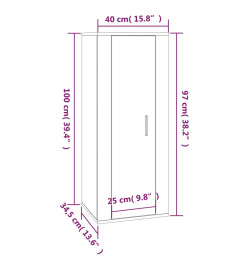 Ensemble de meubles TV 5 pcs Sonoma gris Bois d'ingénierie