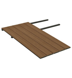 Panneaux de terrasse et accessoires WPC Marron/gris 10 m² 2,2 m