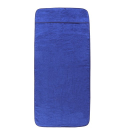 Serviettes de plage 2 pcs bleu royal 75x200 cm tissu 400 GSM