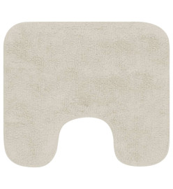 Jeu de tapis de salle de bain 2 pcs Tissu Blanc