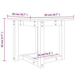 Table basse 50x50x45 cm Bois massif de pin