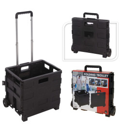 H&S Collection Chariot Aluminium avec caisse pliante PP