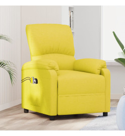 Fauteuil de massage Jaune clair Tissu