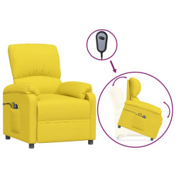 Fauteuil de massage Jaune clair Tissu