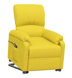 Fauteuil de massage Jaune clair Tissu