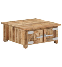 Table basse 67x67x30 cm Bois de manguier massif