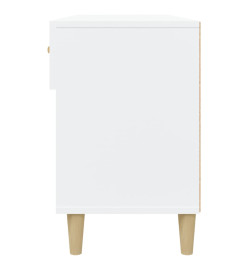 Armoire à chaussures Blanc 102x35x55 cm Bois d'ingénierie