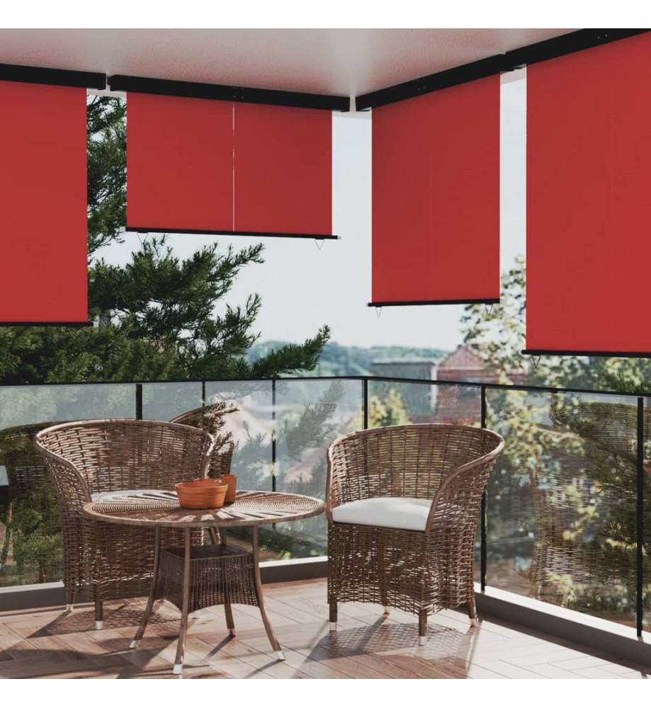 Auvent latéral de balcon 170x250 cm Rouge