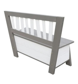 AXI Banc de rangement Corky Gris et blanc