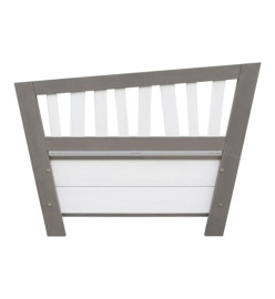 AXI Banc de rangement Corky Gris et blanc