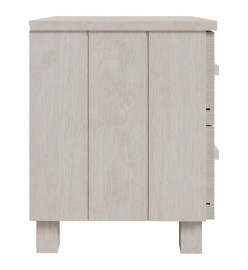 Tables de chevet HAMAR 2 pcs Blanc 40x35x44,5 cm Bois massif